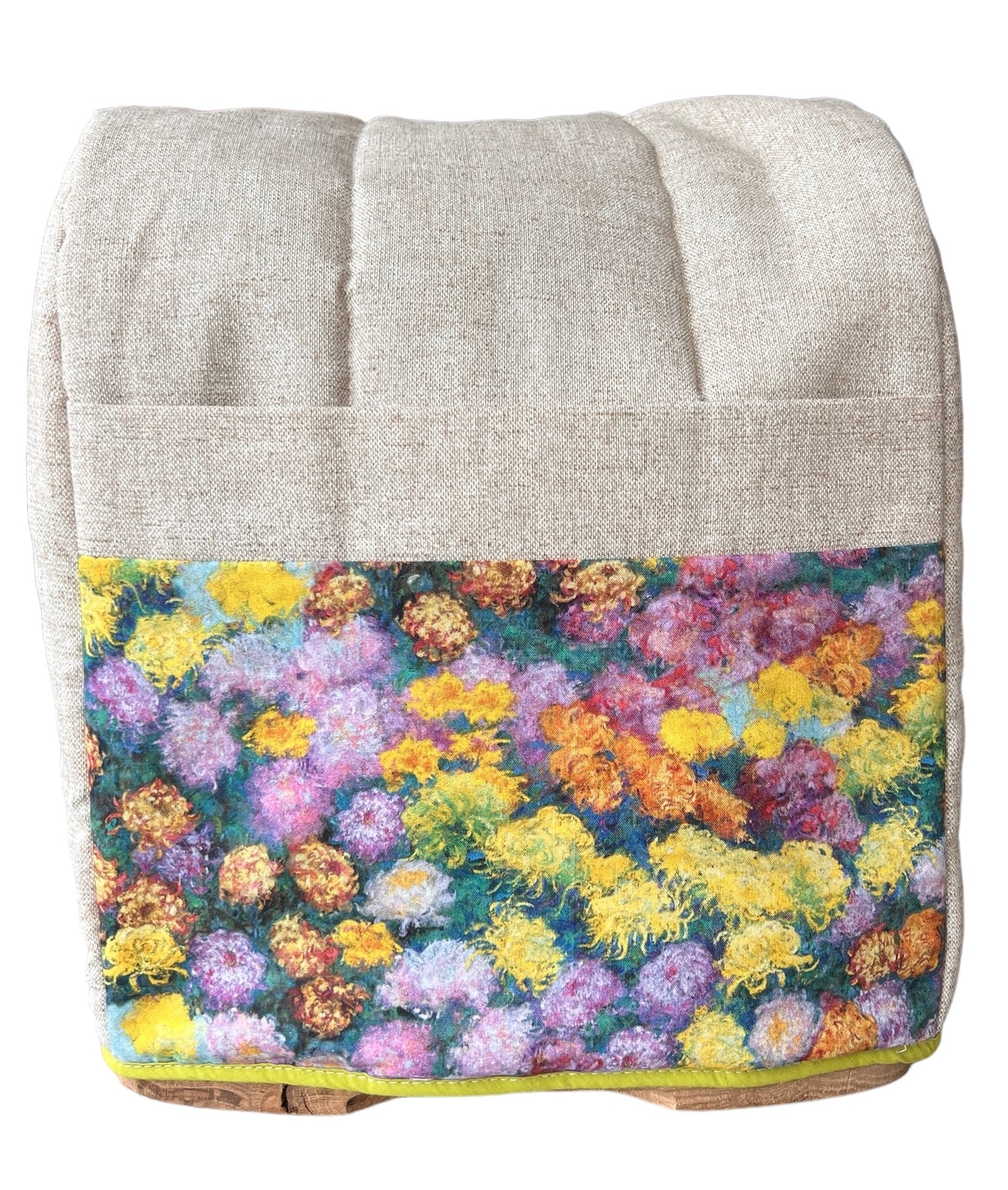 Funda lona beige flor León