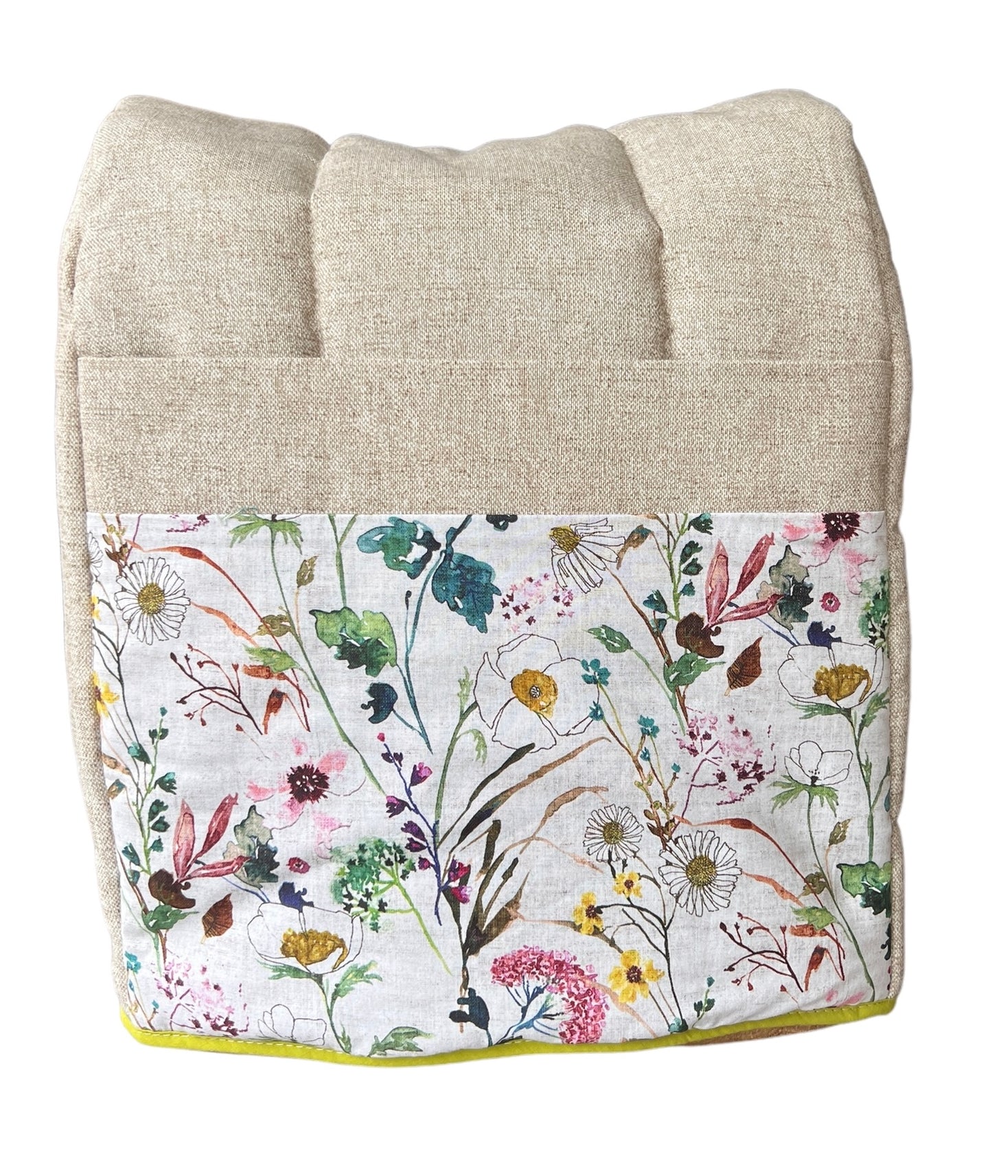 Funda beige flores silvestres