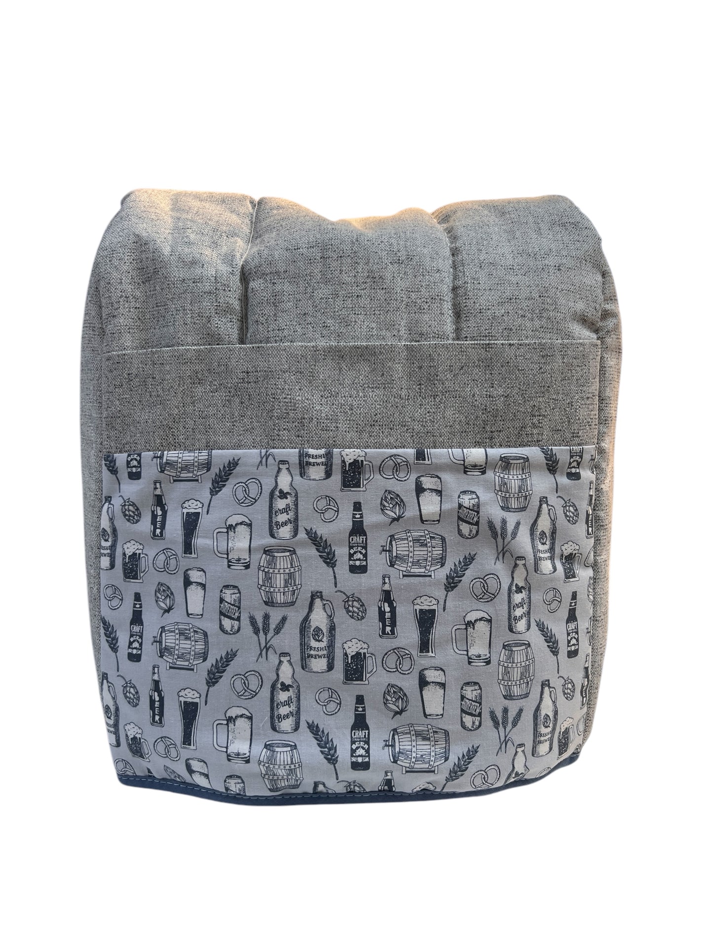Funda lona gris botellas