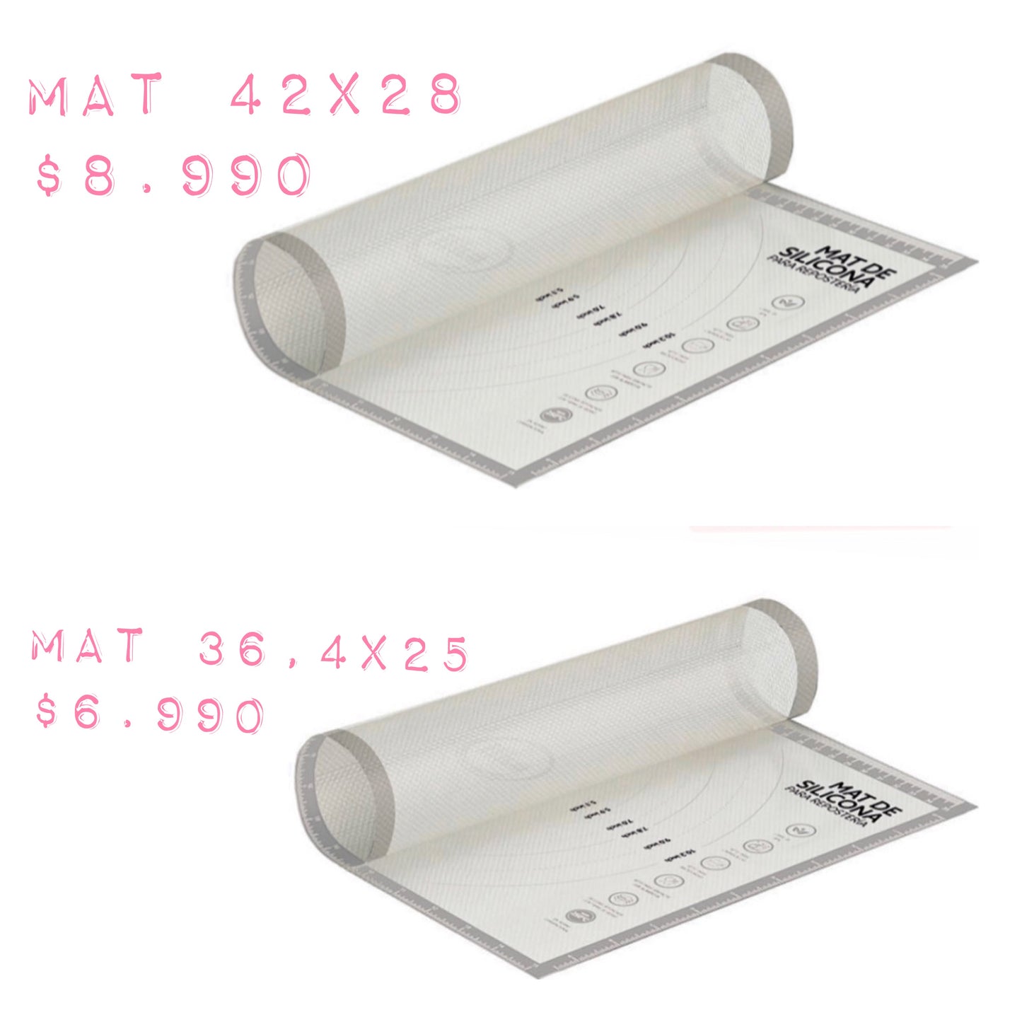 Mat silicona reposteria