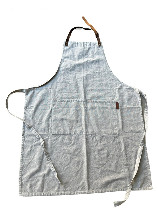 Delantal lino + algodón