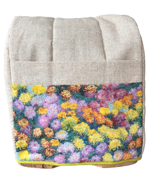 Funda lona beige flor León