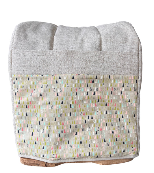 Funda beige triángulos