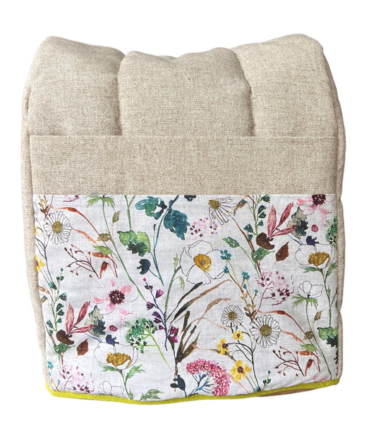 Funda beige flores silvestres