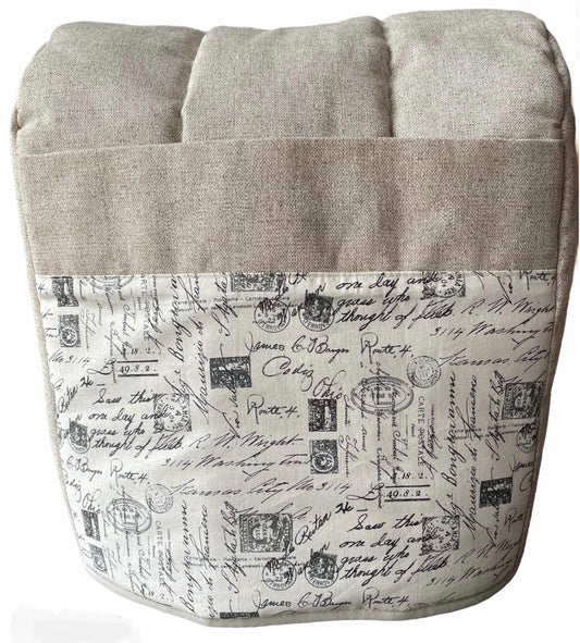Funda beige cartas