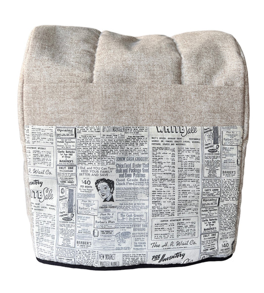 Funda lona beige diseño Paper retro